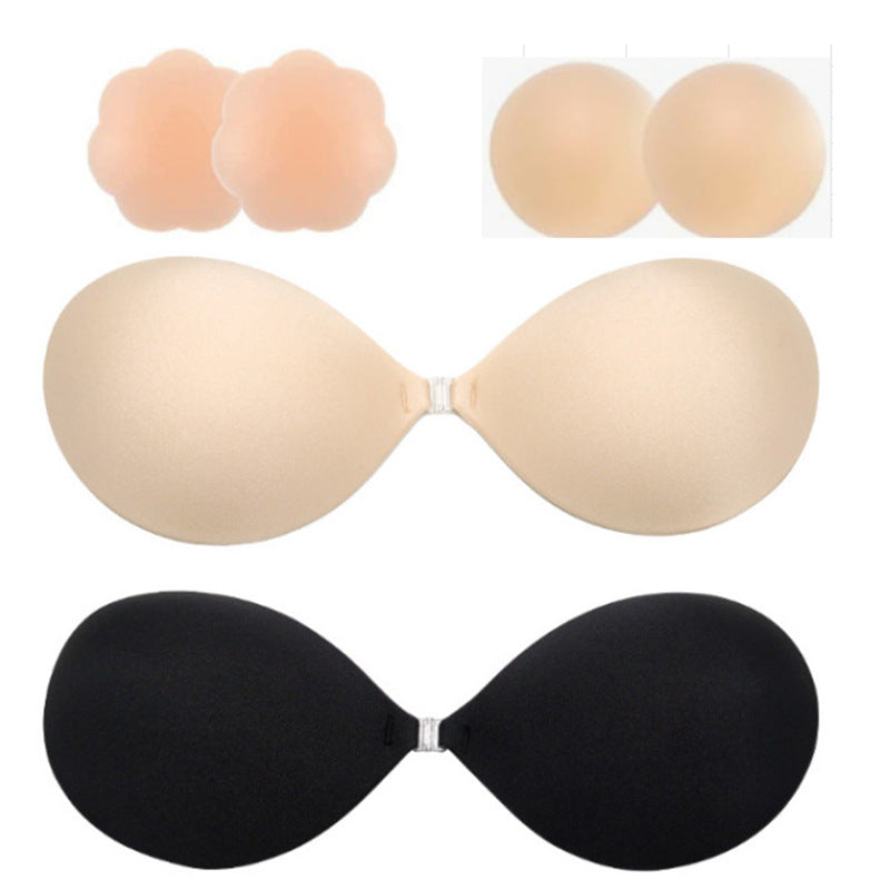 Sujetador sin tirantes push-up de silicona sin costuras
