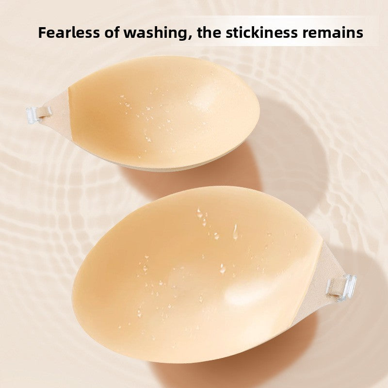 Sujetador sin tirantes push-up de silicona sin costuras