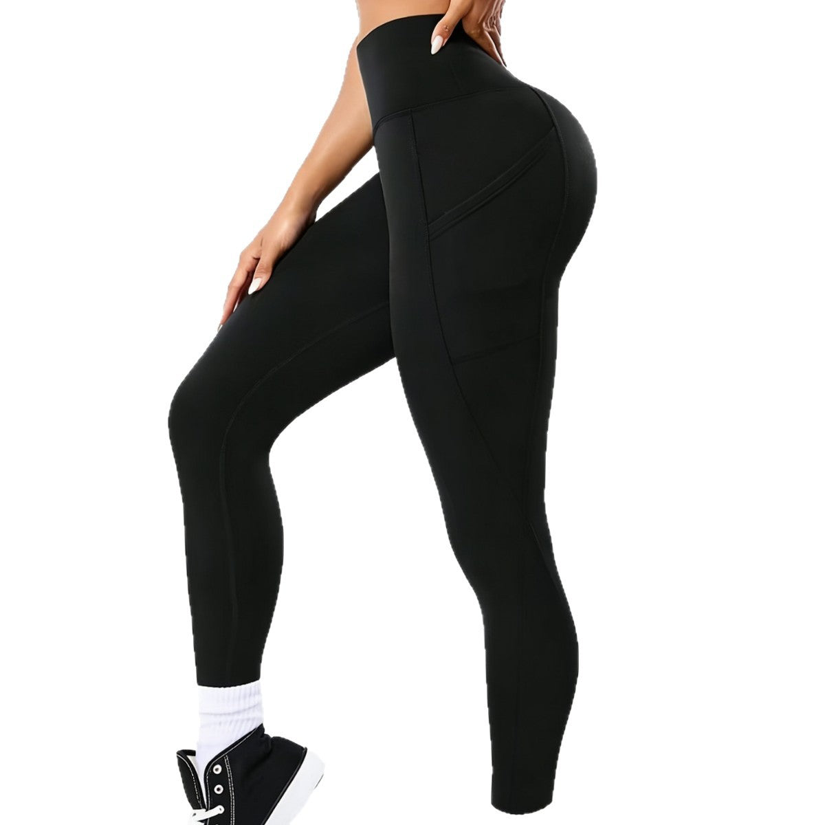 Leggings de yoga de cintura alta con bolsillos