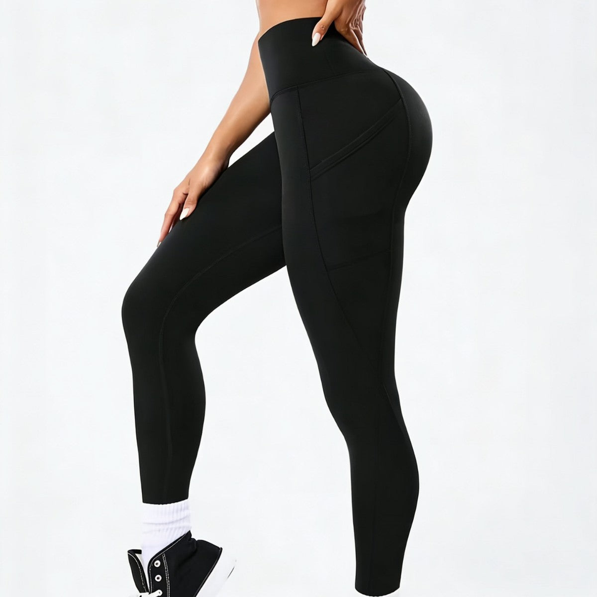 Leggings de yoga de cintura alta con bolsillos