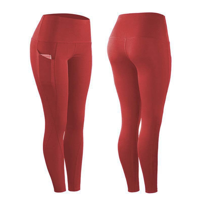 Leggings de yoga de cintura alta con bolsillos