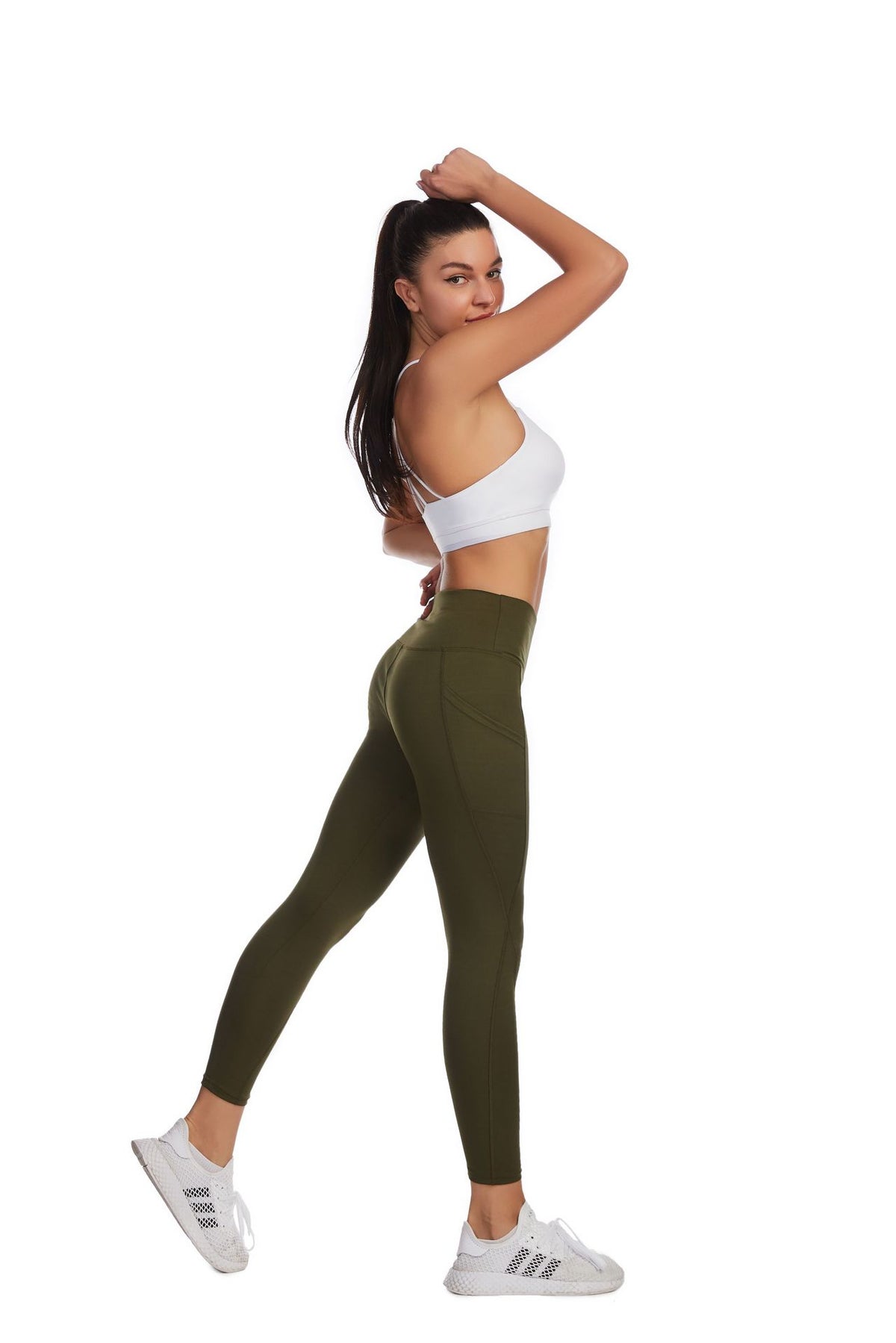 Leggings de yoga de cintura alta con bolsillos