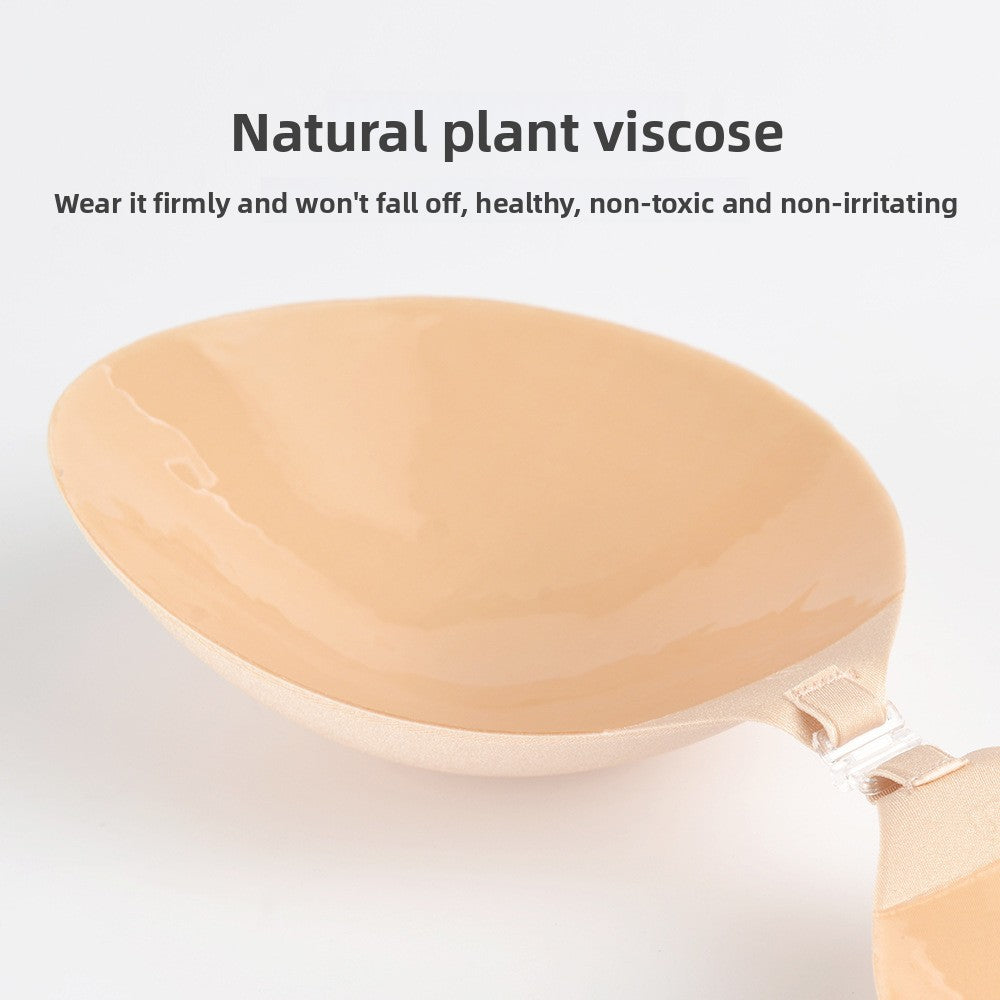 Sujetador sin tirantes push-up de silicona sin costuras