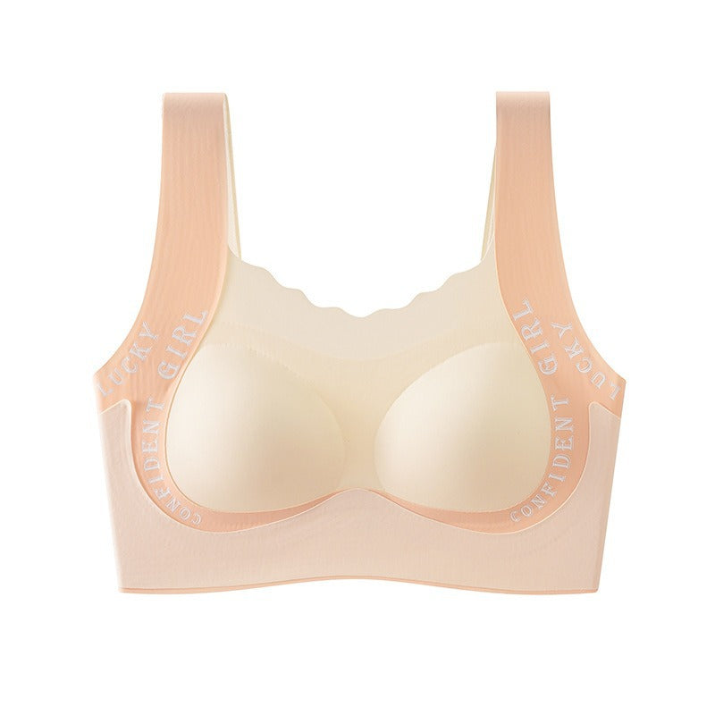 Sujetador deportivo tipo chaleco sin costuras para niñas de 12 a 18 años, transpirable, a prueba de impactos y de cobertura completa