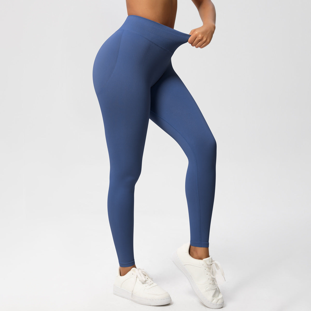 Leggings de yoga y running de talle alto sin costuras para mujer