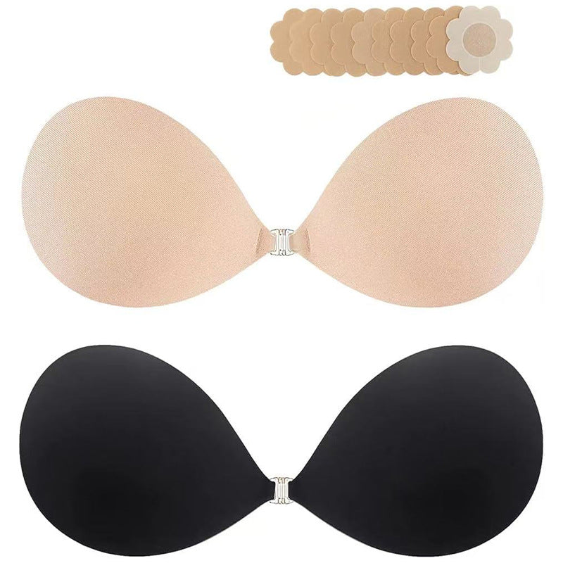 Sujetador sin tirantes push-up de silicona sin costuras