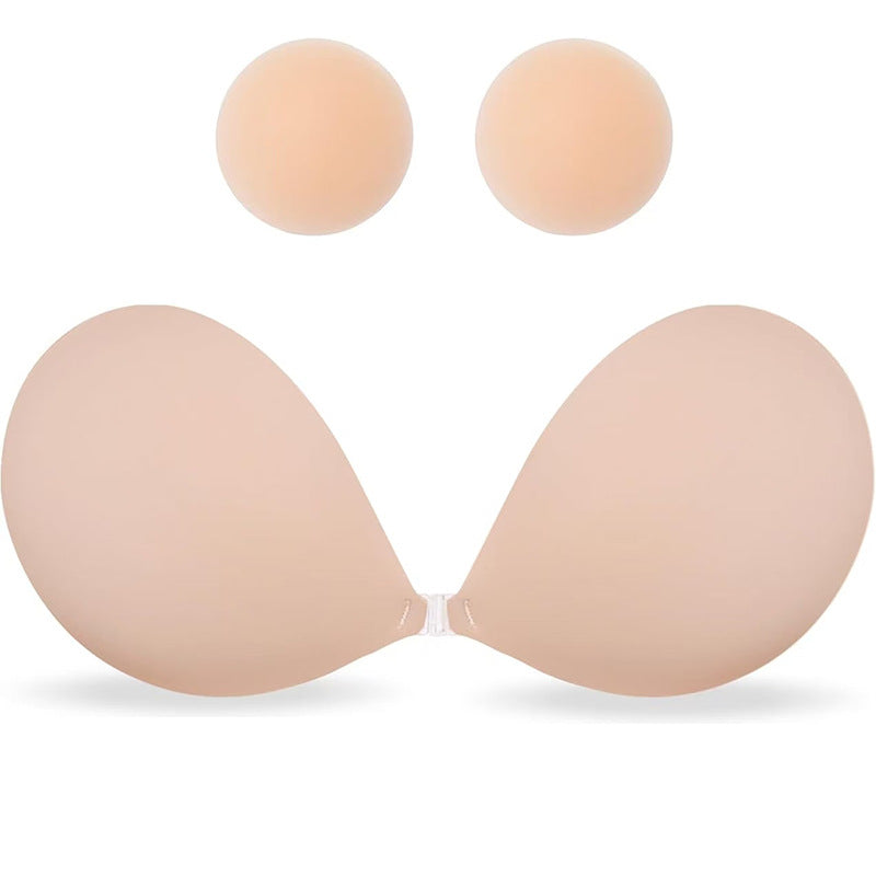 Sujetador sin tirantes push-up de silicona sin costuras