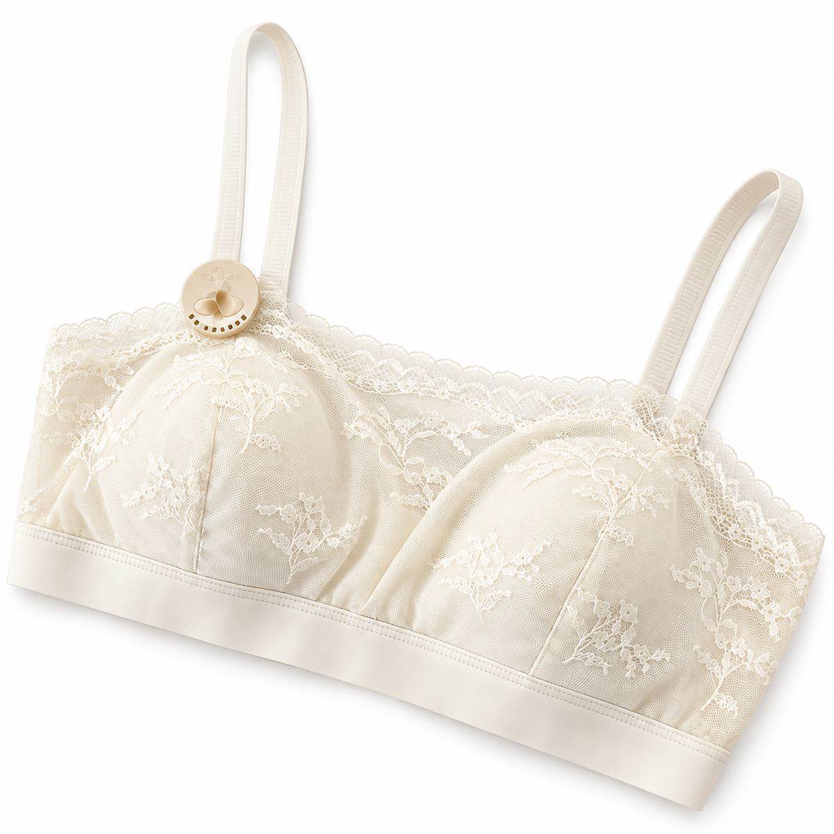 Sostén tipo strapless con realce y encaje Belle™
