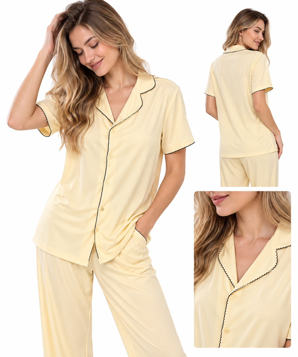 Conjunto de dormir de seda helada Belle™