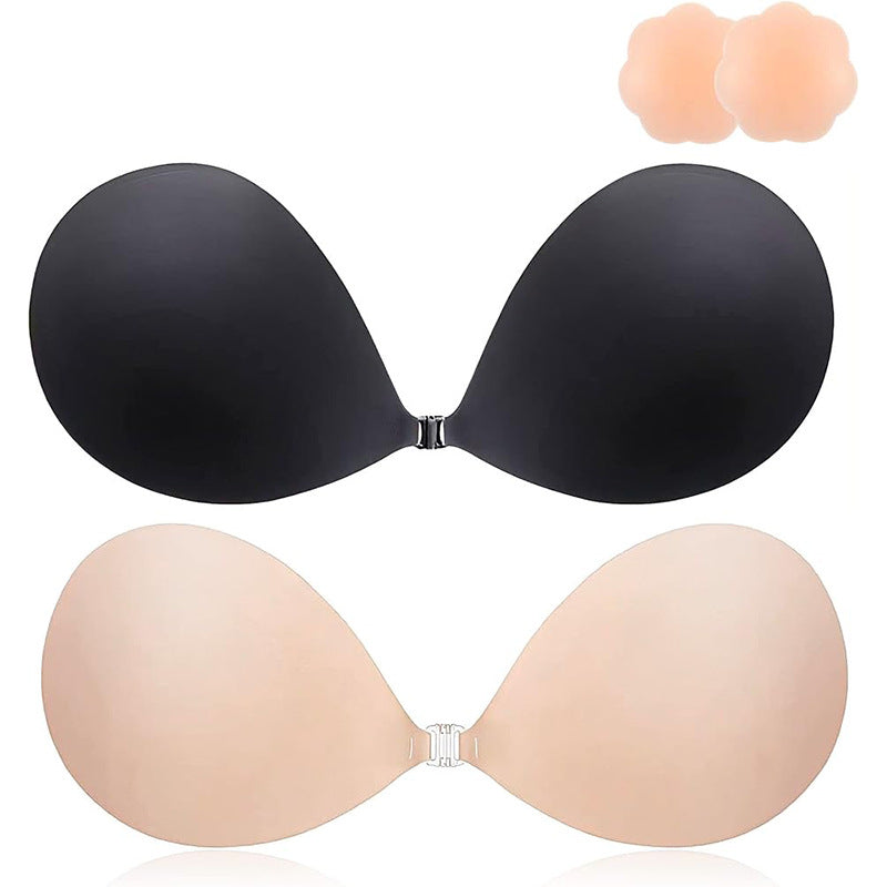 Sujetador sin tirantes push-up de silicona sin costuras