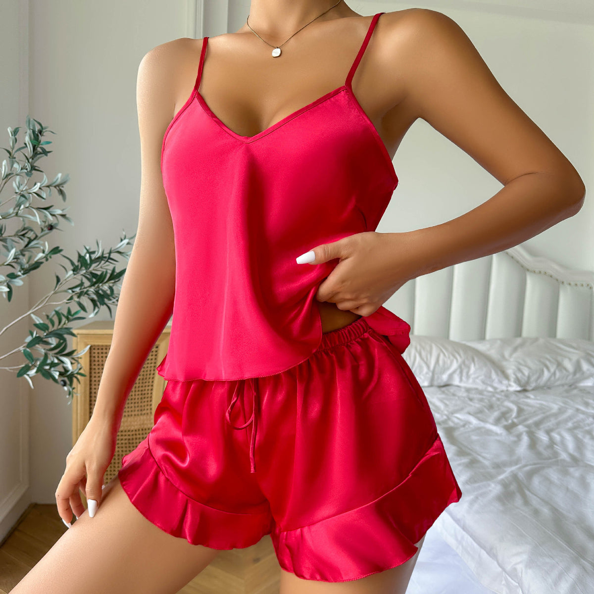 Conjunto de pijama de seda helada Belle™