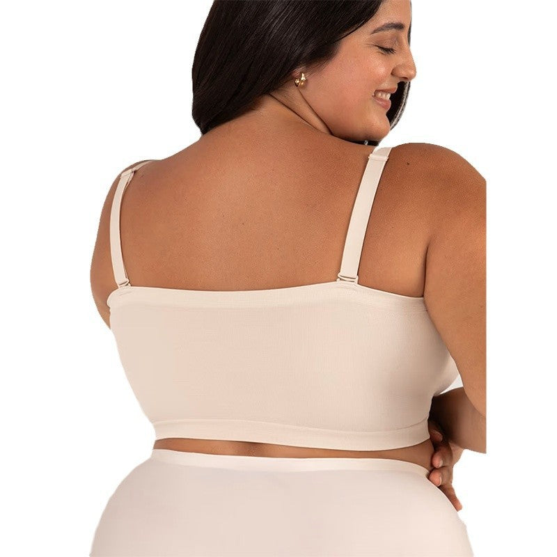 Bustier con tirantes extraíbles y copas fijas
