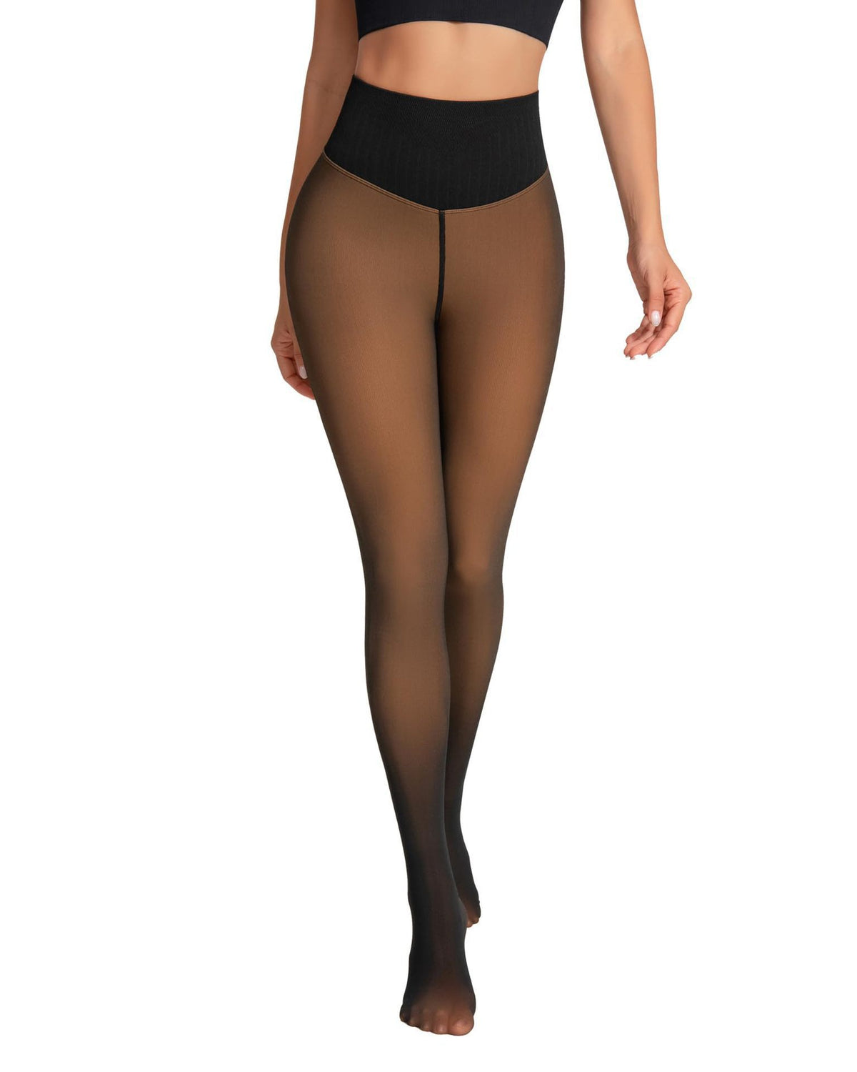 Leggings térmicos sin costuras con forro polar