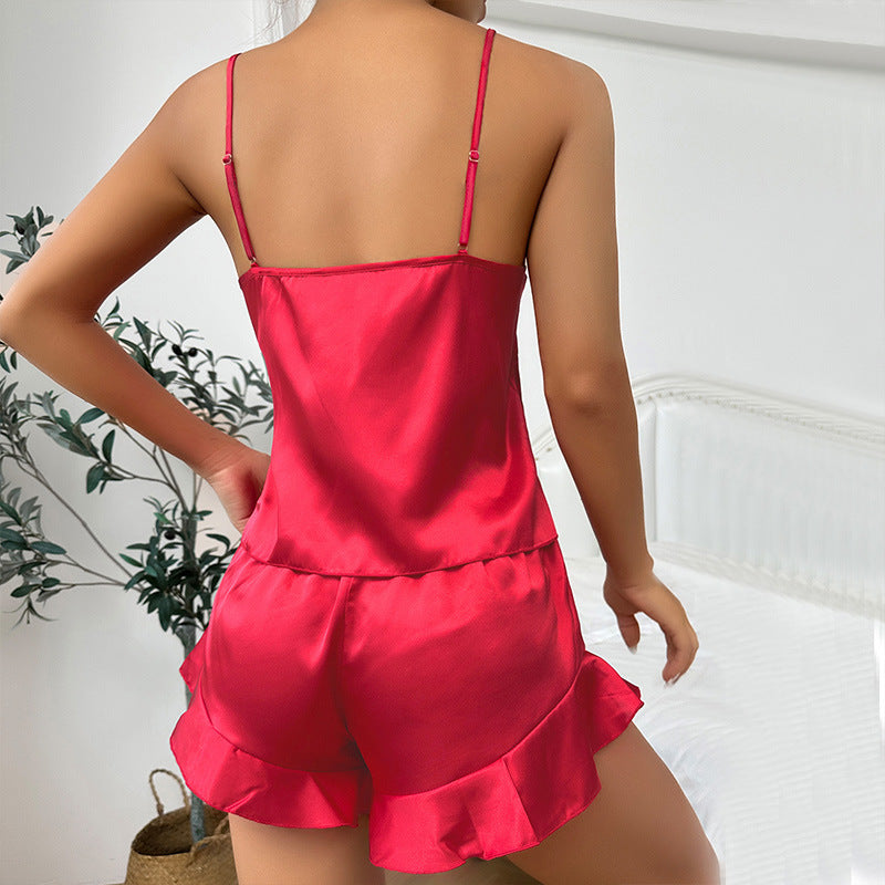Pijama de seda hielo para mujer
