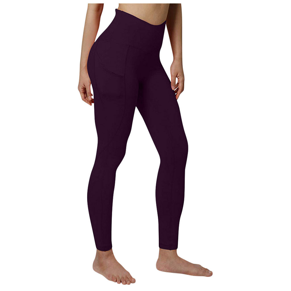 Leggings de yoga de cintura alta con bolsillos