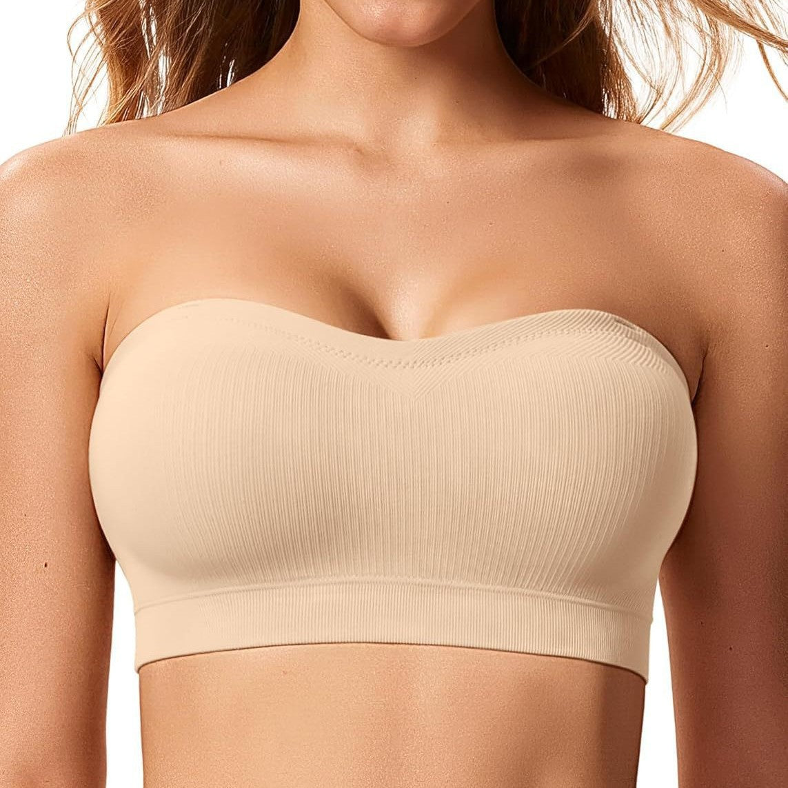 Sostén push-up sin tirantes, sin costuras y sin aros