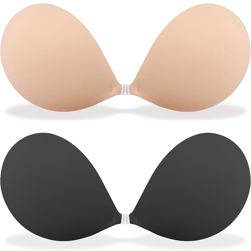 Sujetador sin tirantes push-up de silicona sin costuras