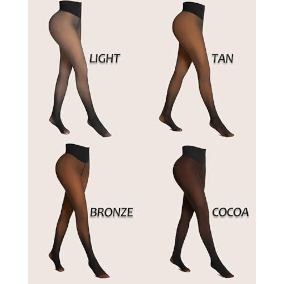 Leggings térmicos sin costuras con forro polar